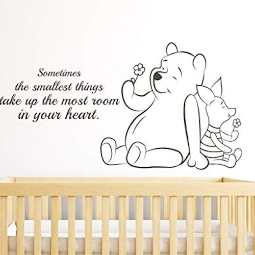 Winnie The Pooh Quote Nursery Wall Sticker