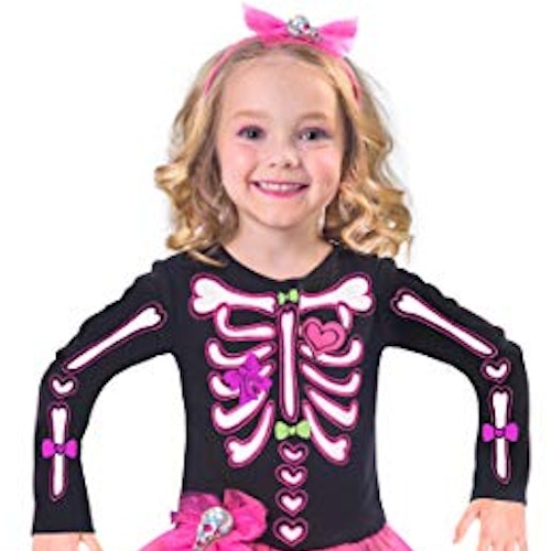 Childs Fancy Bones Skeleton Costume Dress