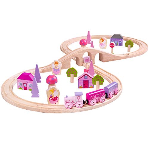 Bigjigs Rail Wooden Fairy Figure of Eight Train Play Set
