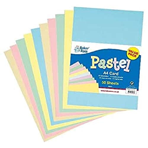 A4 Pastel Coloured Card