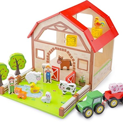 New Classic Toys 10850 Wooden Farm House