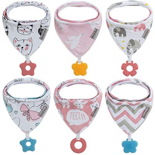 Vuminbox Baby Bandana Drool Bibs 6-Pack