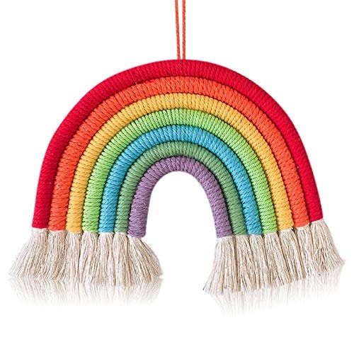 SOOTOP Macrame Rainbow Decoration