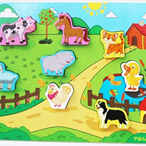 Shinnington Farm Animals Peg Puzzle
