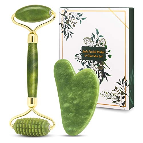 Jade Roller u0026amp; Gua Sha Massage Kit