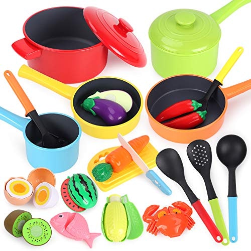 GILOBABY Kitchen Pretend Toy Set