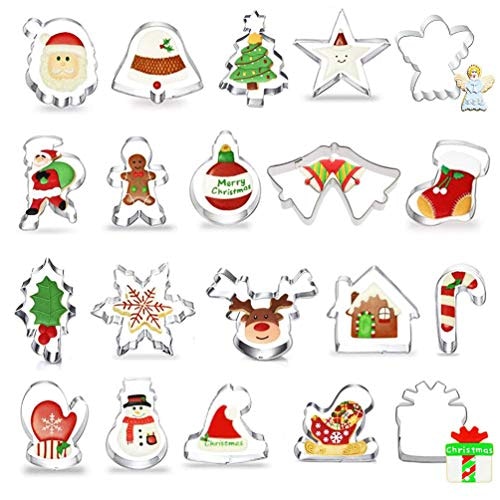 20 Piece Christmas Biscuit Cutters