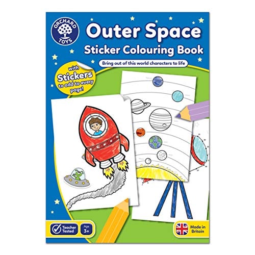 Orchard Toys Outer Space Sticker Colouring Book