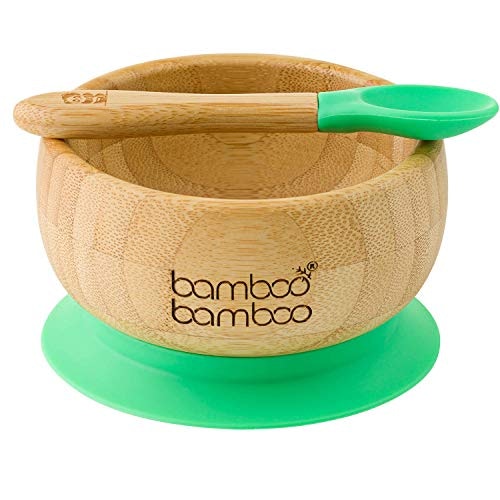 Bamboo Bamboo Suction Bowl and Spoon Set