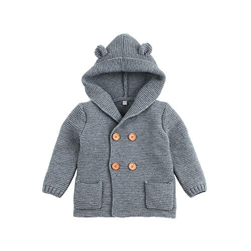 Baby sweater with hood