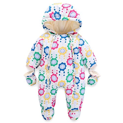 Baby Snowsuit Infant Hooded Romper