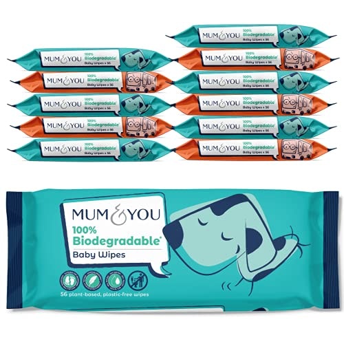 Mum u0026amp; You 100% Biodegradable Vegan Wipes (672 wipes)