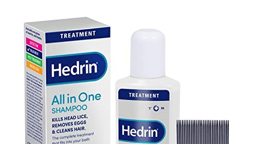 Hedrin All-in-One Shampoo, Head Lice Treatment with Nit Comb Included