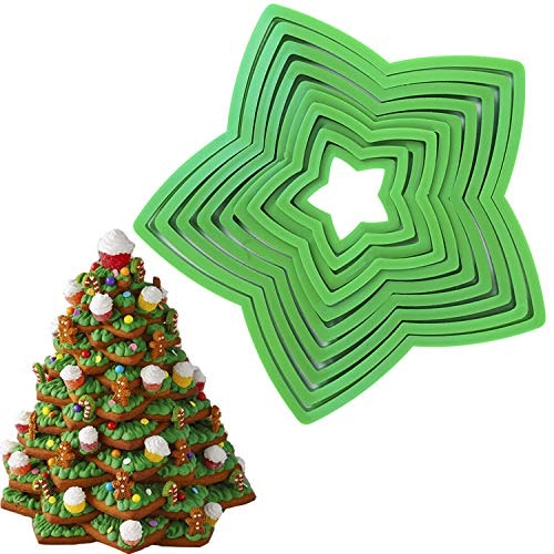 Christmas Star Cookie Tree Cutter Set