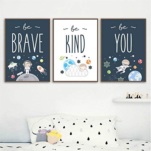 Astronaut Nursery Poster
