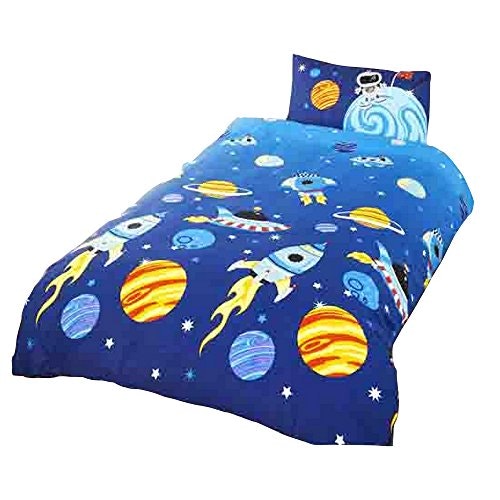 Rocket Single Duvet Cover and Pillowcase Set