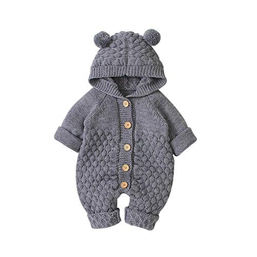 Hooded Knitted Romper