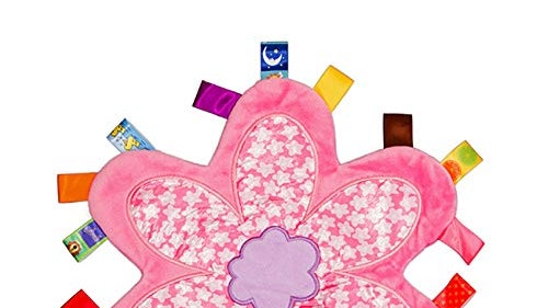 Colourful Taggy Pink Security Blanket
