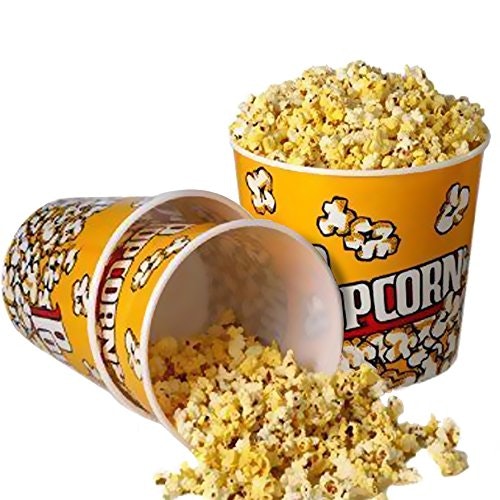 Retro Popcorn Containers Reusable (3 pack)