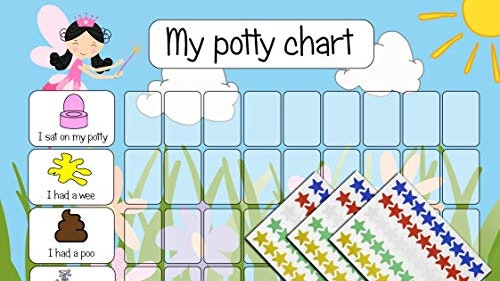 kids2learn Personalised Fairy Potty Training Reward Chart u0026amp; 135 Stickers