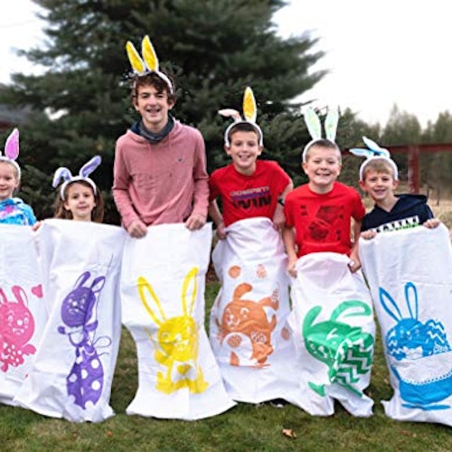 Easter Egg Hunt Jumping Sacks and Rabbit Ears