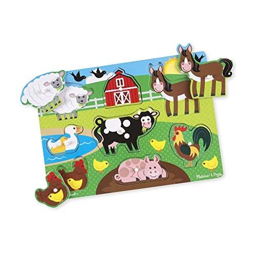 Melissa u0026amp; Doug Wooden Toy Peg Puzzle