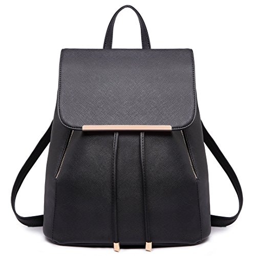 Miss Lulu Ladies Fashion PU Leather Backpack Rucksack Shoulder Bag