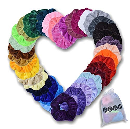 Colourful Elastic Velvet Hair Scrunchies