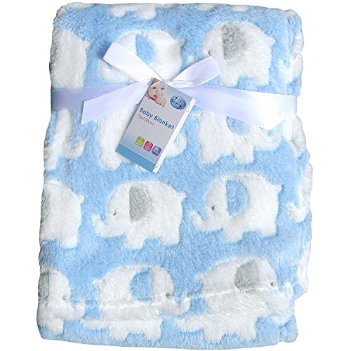 Genuine u0026quot;First Stepsu0026quot; Luxury Soft Fleece Baby Blanket