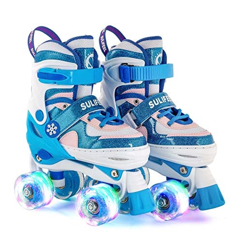 Sulifeel Rainbow Unicorn Adjustable Roller Skates