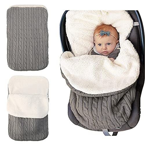 iFCOW Baby Knitted Swaddle Blanket