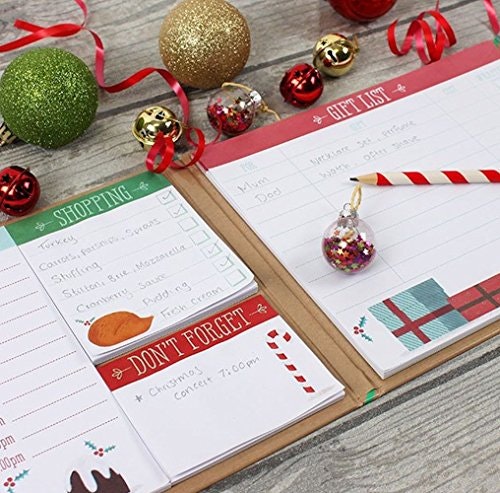 Hardback Christmas Planner Book With Sticky Notes