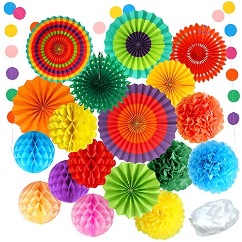 ANECO Rainbow Party Decorations Birthdays