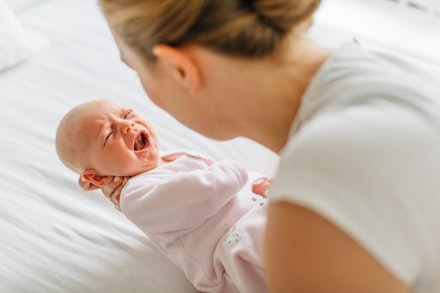 baby crying back