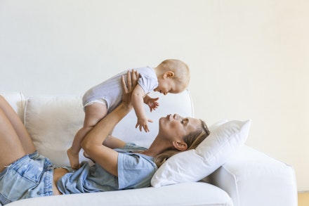 baby cuddles