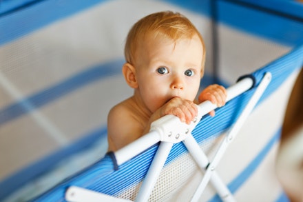 baby in pen