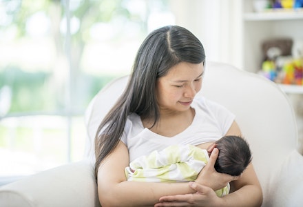 classic cradle hold breastfeeding