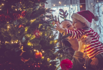 decorating the tree