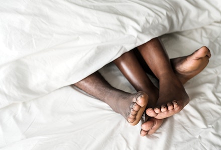 feet in bed
