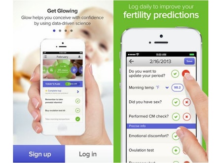 glow app screen