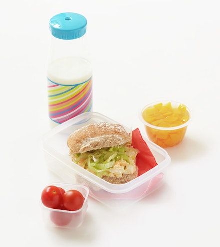 healthy lunch box ideas eggg mayonnaise lettuce bap