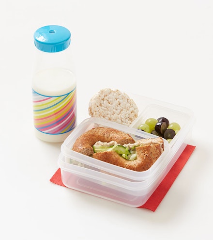 healthy lunch box ideas salmon bagel