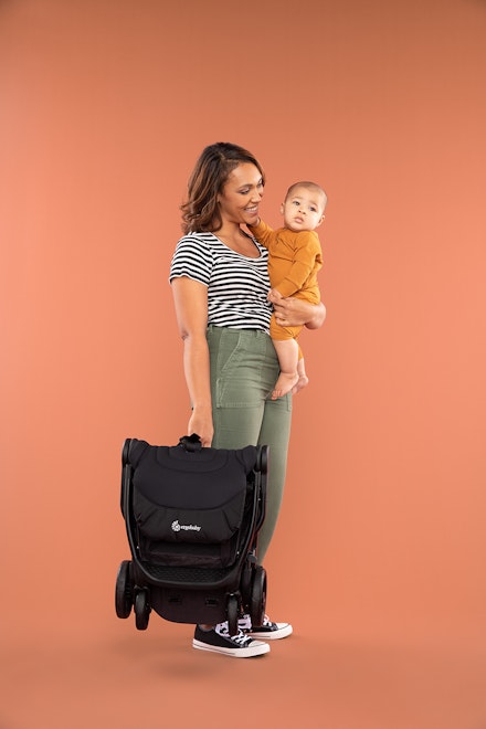 metro black jude one arm folded stroller 0118