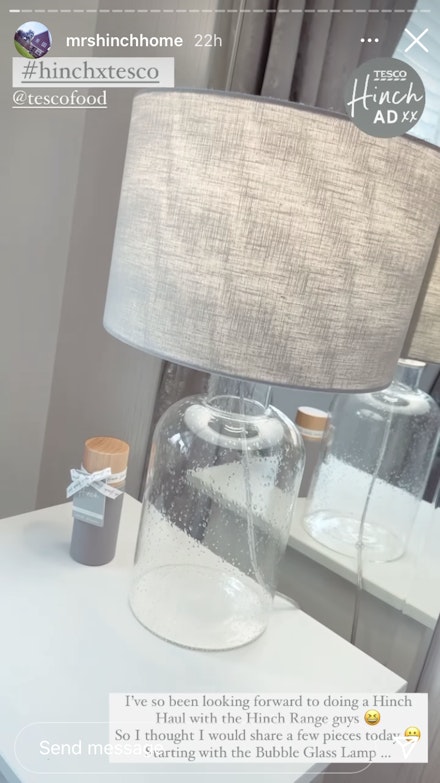 mrs hinch lamp insta