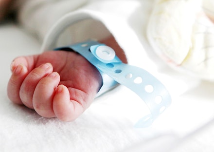newborn arm hand