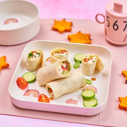 toddler meal ideas pesto chicken tomato wrap