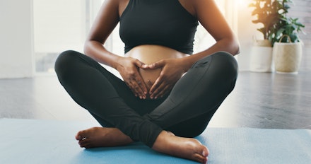 woman meditating