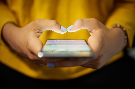 woman on phone