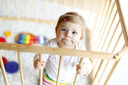 wooden playpen