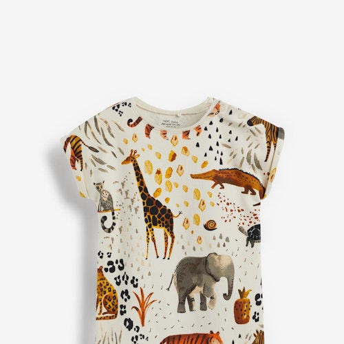 3 Pack Printed Popper Rompers